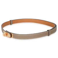 Etoupe Epsom Kelly 18 Belt GHW