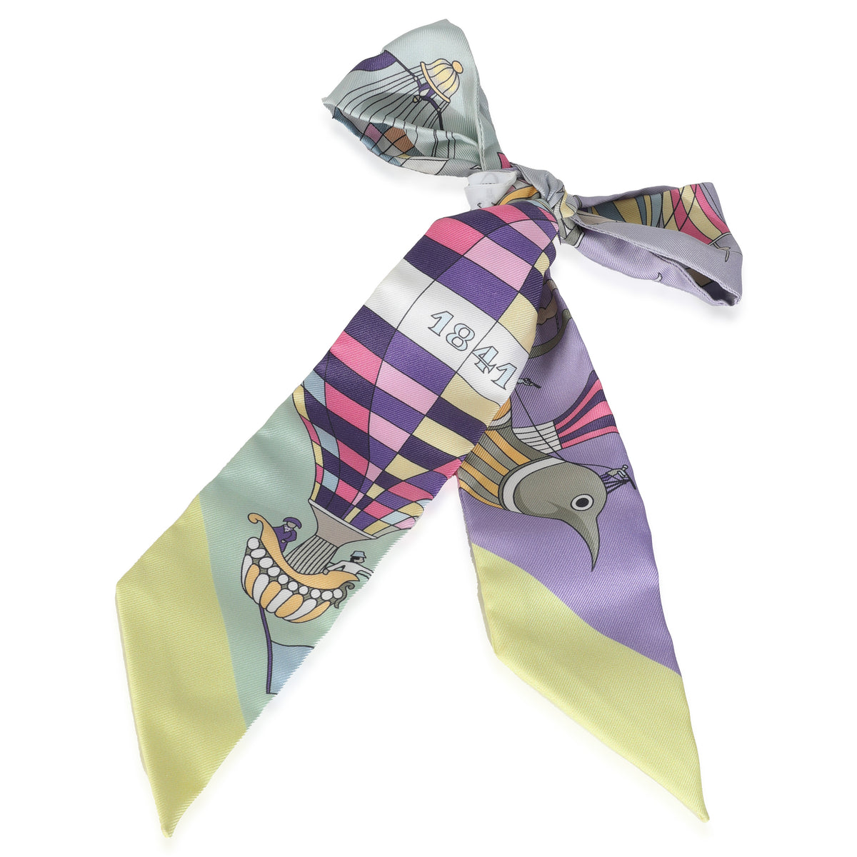 Silk Les Folies Du Ciel Twilly Mauve Jaune Vert Twilly