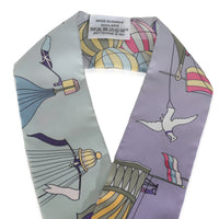 Silk Les Folies Du Ciel Twilly Mauve Jaune Vert Twilly