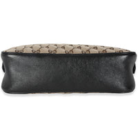 Black Beige Diagonal GG Marmont Camera Bag