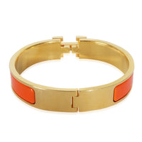 Gold-Plated  Clic H In Orange Fruite Bracelet