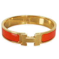 Gold-Plated  Clic H In Orange Fruite Bracelet