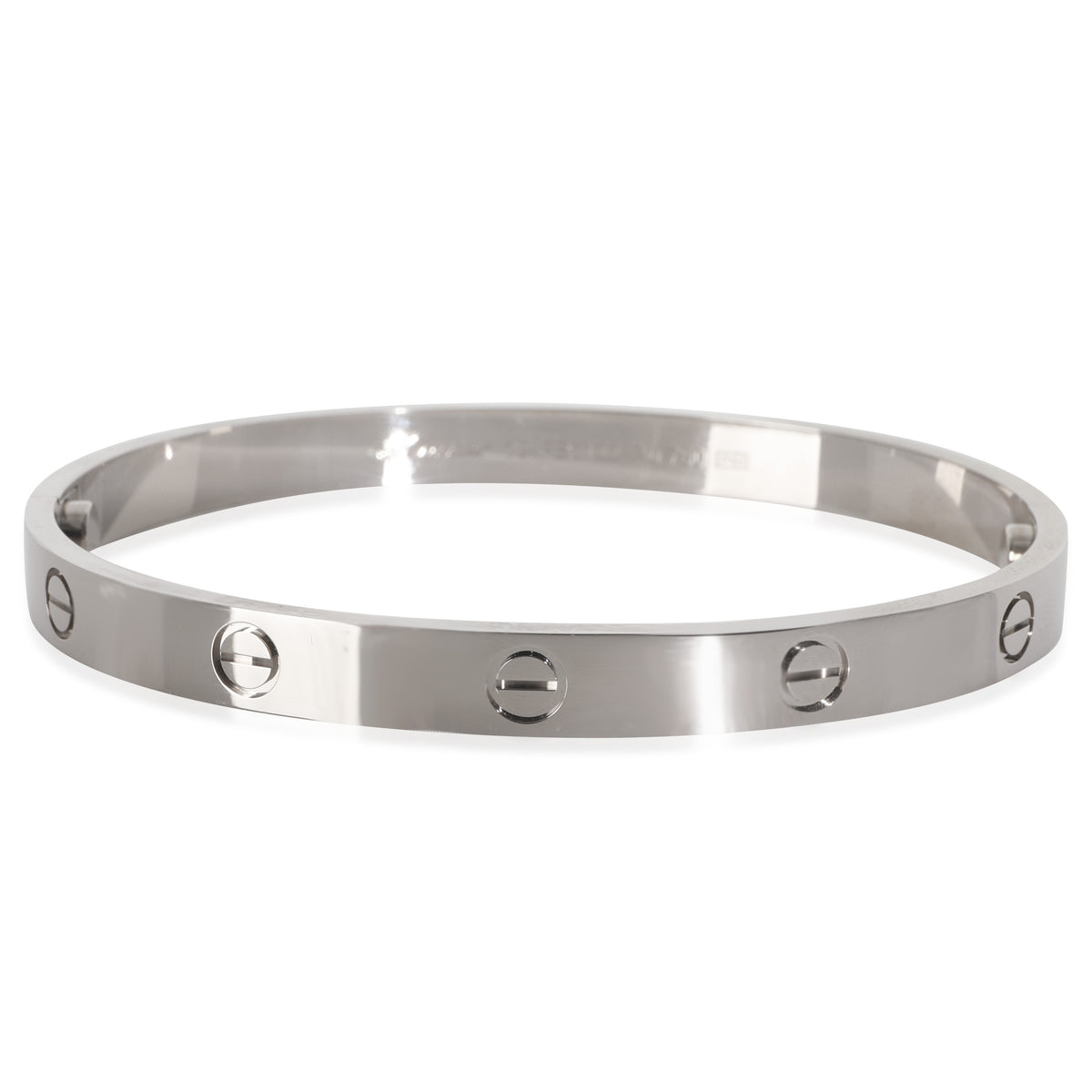 White Gold  Love Bracelet