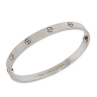 White Gold  Love Bracelet