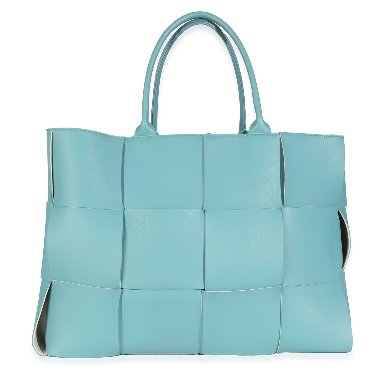 Bottega Veneta Linoleum Nappa Maxi Intrecciato Large Arco Tote Handbag bv