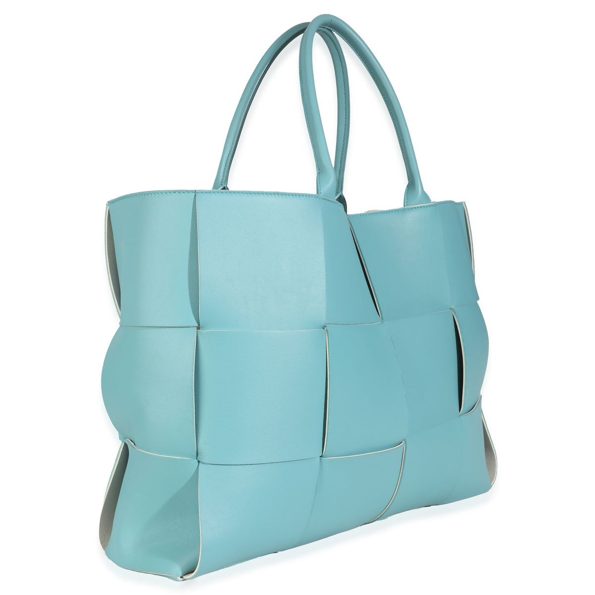 Bottega Veneta Linoleum Nappa Maxi Intrecciato Large Arco Tote Handbag pv