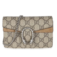 Beige GG Supreme Canvas Super Mini Dionysus