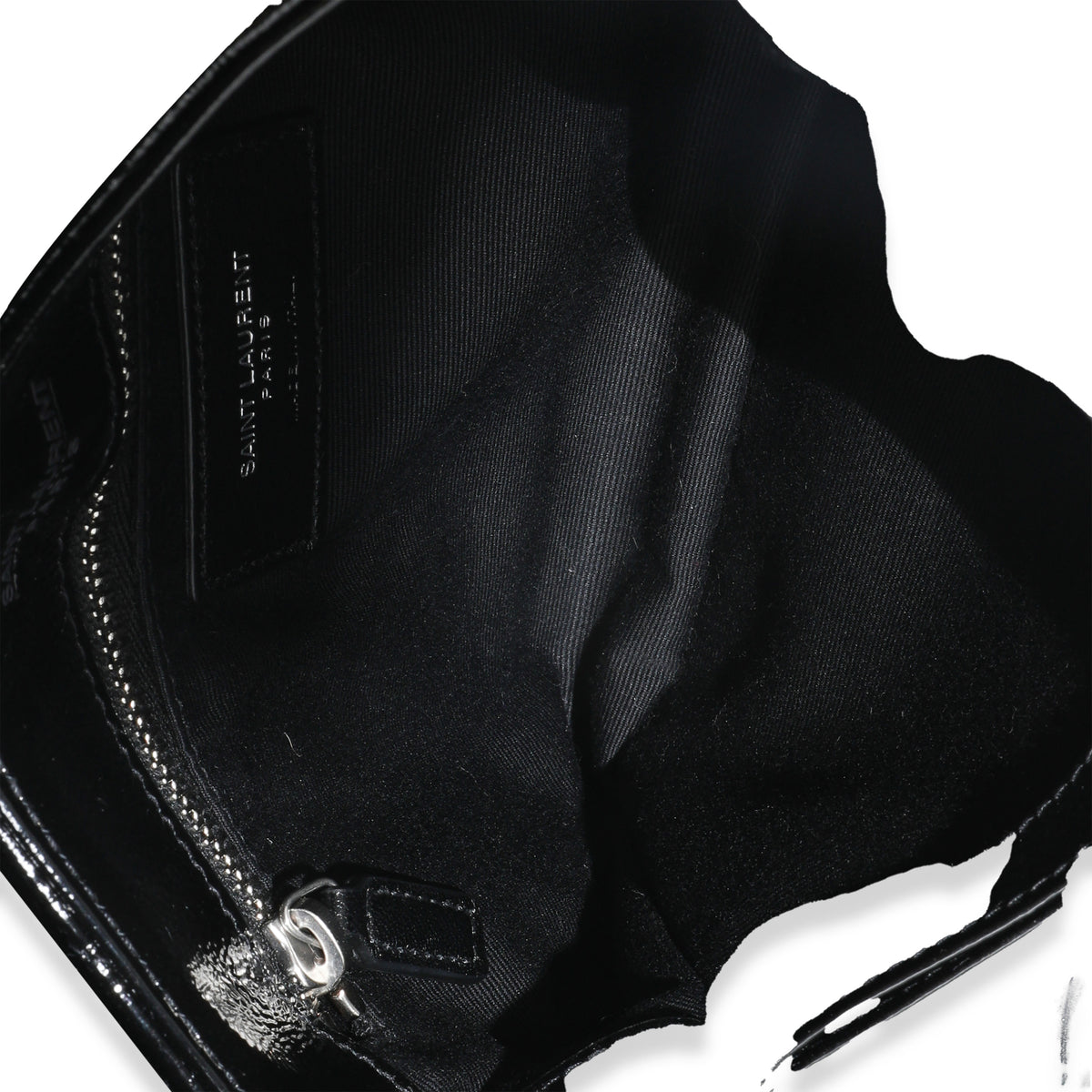 Black Quilted Patent Toy Loulou