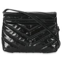 Black Quilted Patent Toy Loulou