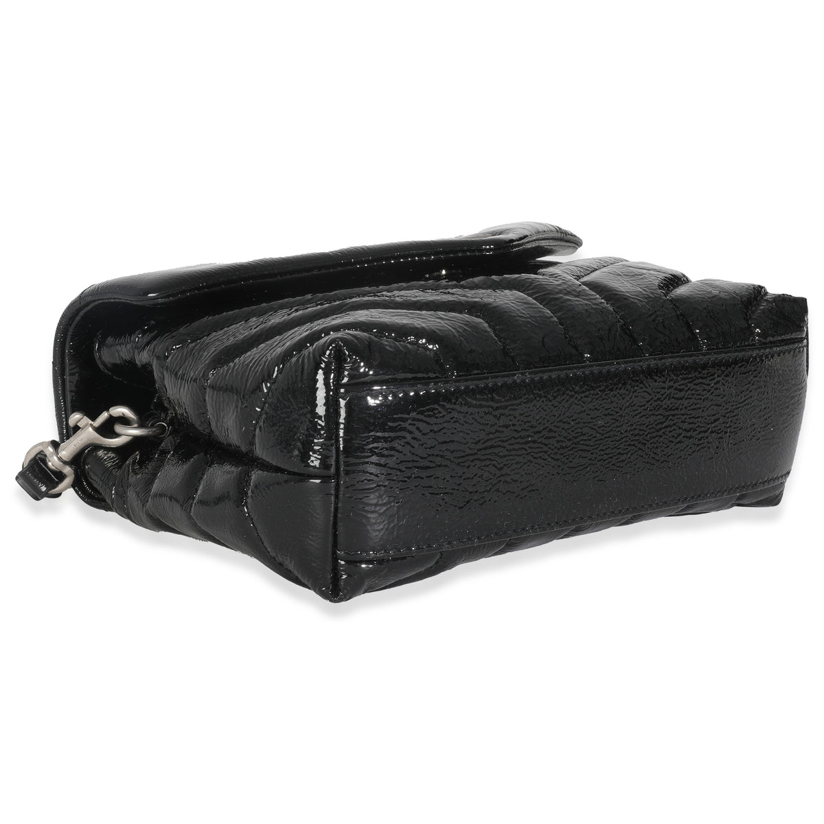 Black Quilted Patent Toy Loulou