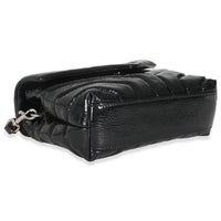 Black Quilted Patent Toy Loulou