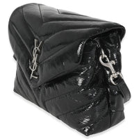 Black Quilted Patent Toy Loulou