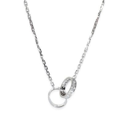 White Gold Diamond Love Necklace