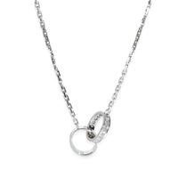 White Gold Diamond Love Necklace
