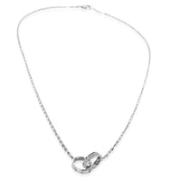 White Gold Diamond Love Necklace