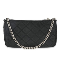 Black Tessuto Quilted Nylon Chain Bag