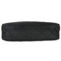 Black Tessuto Quilted Nylon Chain Bag