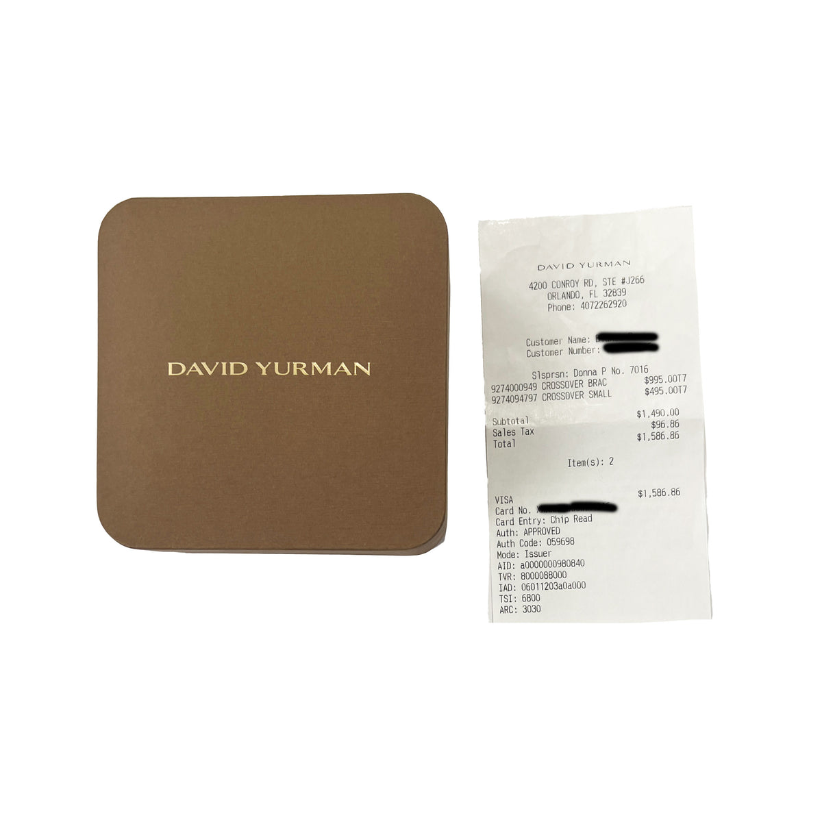 Yellow Gold & Sterling Silver  Crossover Bracelet