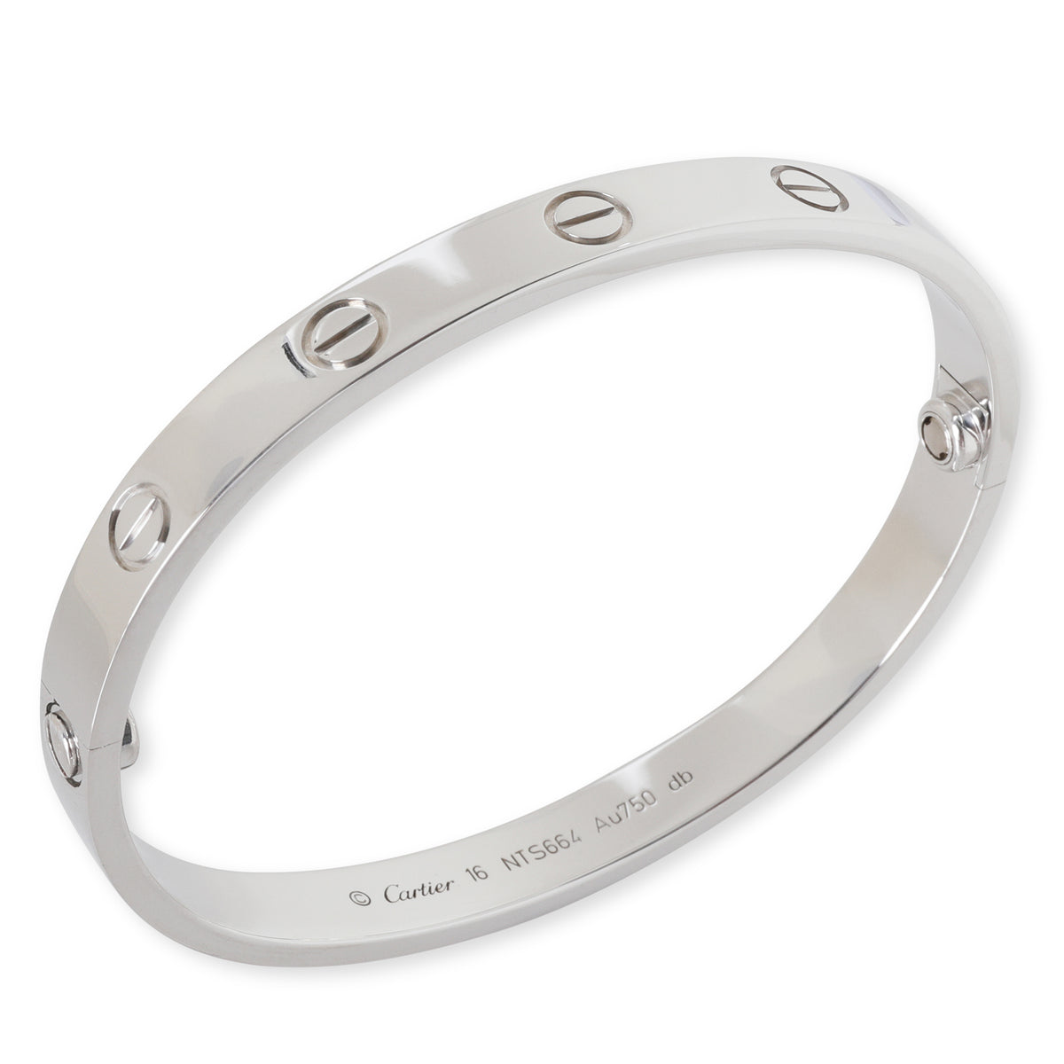 White Gold  Love Bracelet