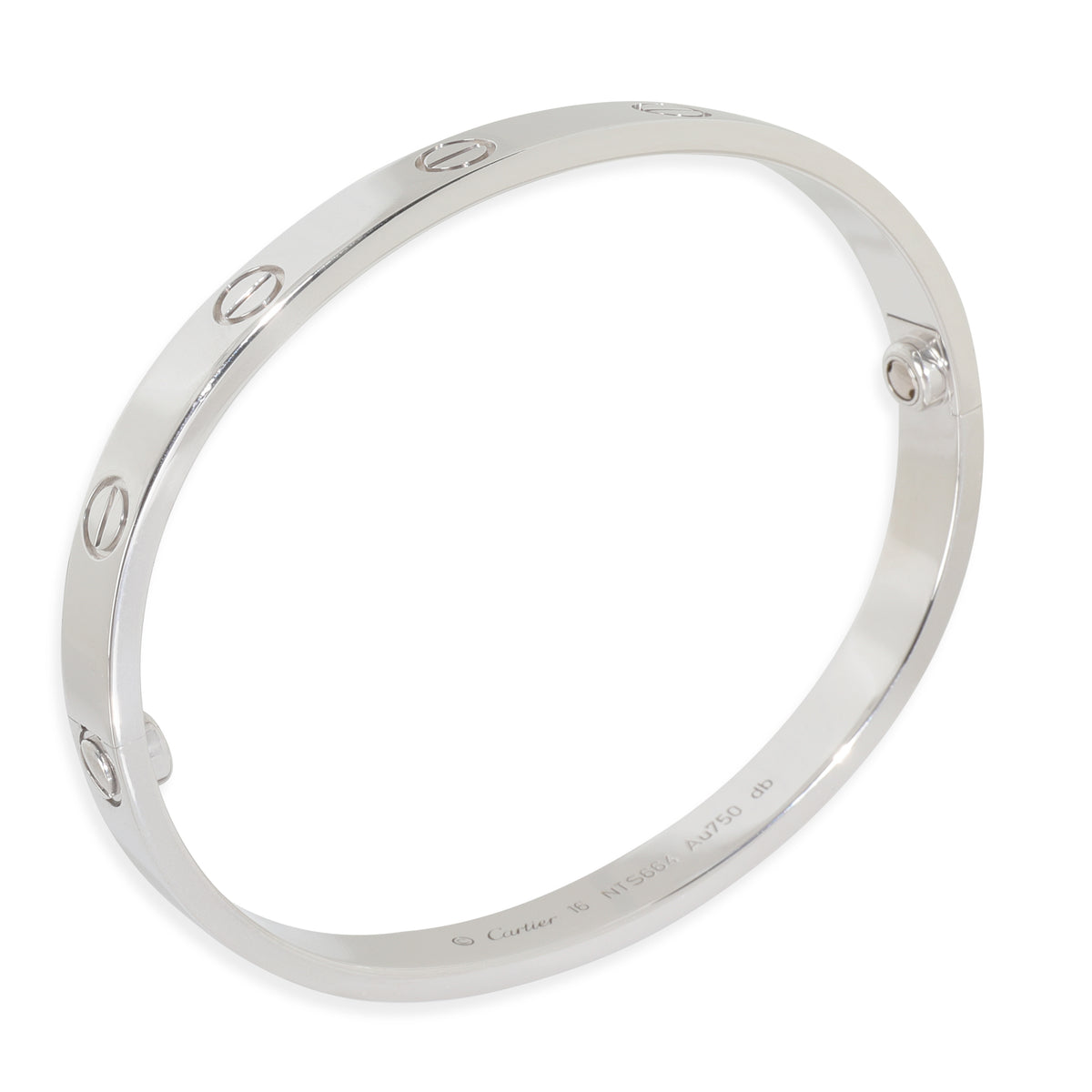 White Gold  Love Bracelet