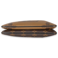 Reverse Monogram Giant Canvas Double Zip Pochette