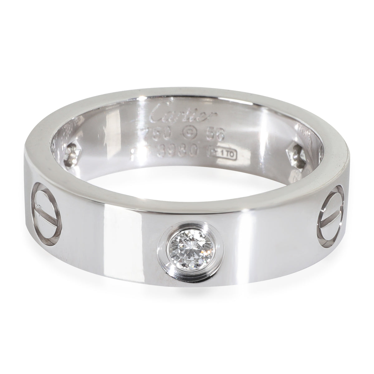White Gold Diamond Love Ring