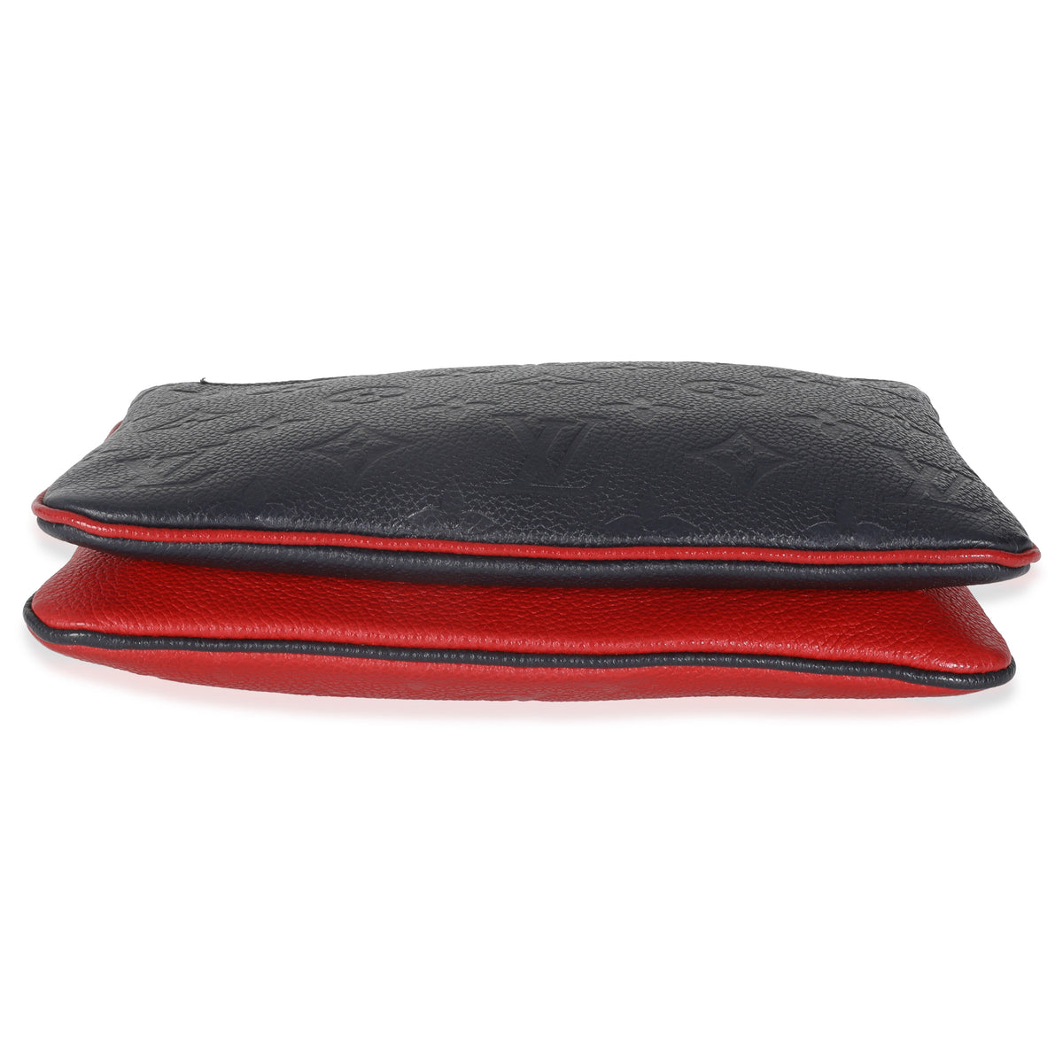 Marine Rouge Monogram Empreinte Double Zip Pochette