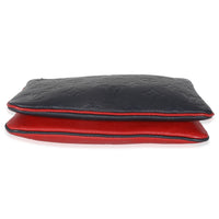 Marine Rouge Monogram Empreinte Double Zip Pochette