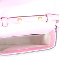 Pink Smooth Leather Bamboo Top Handle 1947 Convertible Backpack