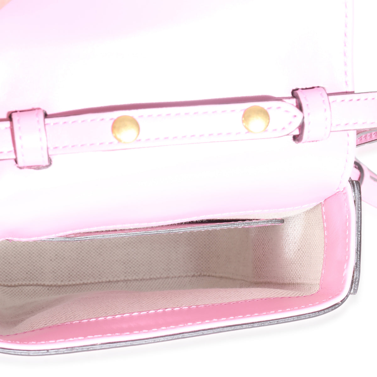 Pink Smooth Leather Bamboo Top Handle 1947 Convertible Backpack