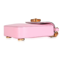 Pink Smooth Leather Bamboo Top Handle 1947 Convertible Backpack