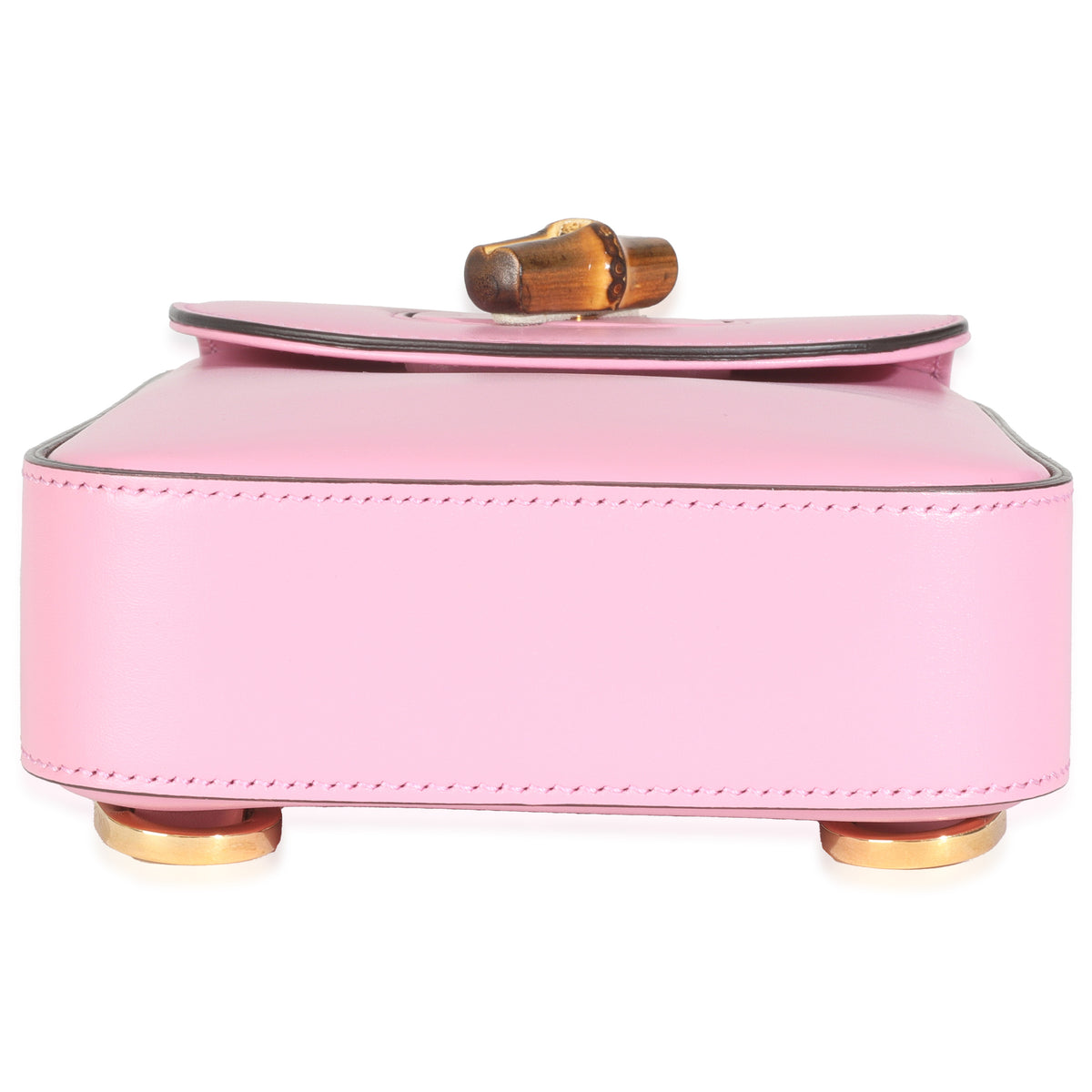 Pink Smooth Leather Bamboo Top Handle 1947 Convertible Backpack