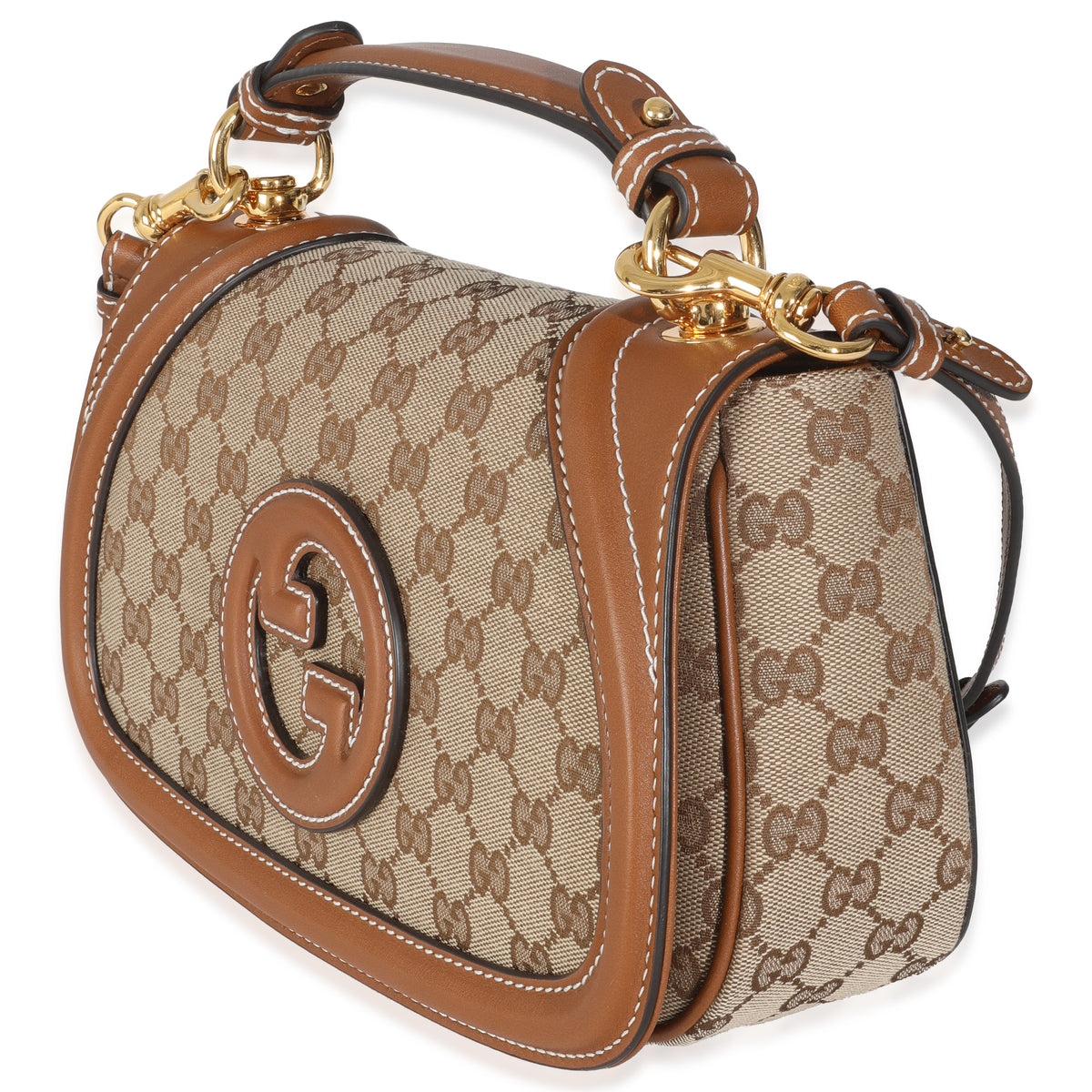 Beige GG Canvas Medium Blondie Bag