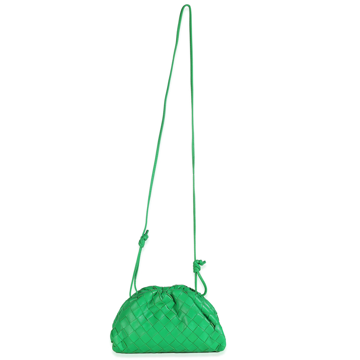 Bottega Veneta Parakeet Nappa Intrecciato The Mini Pouch Handbag av