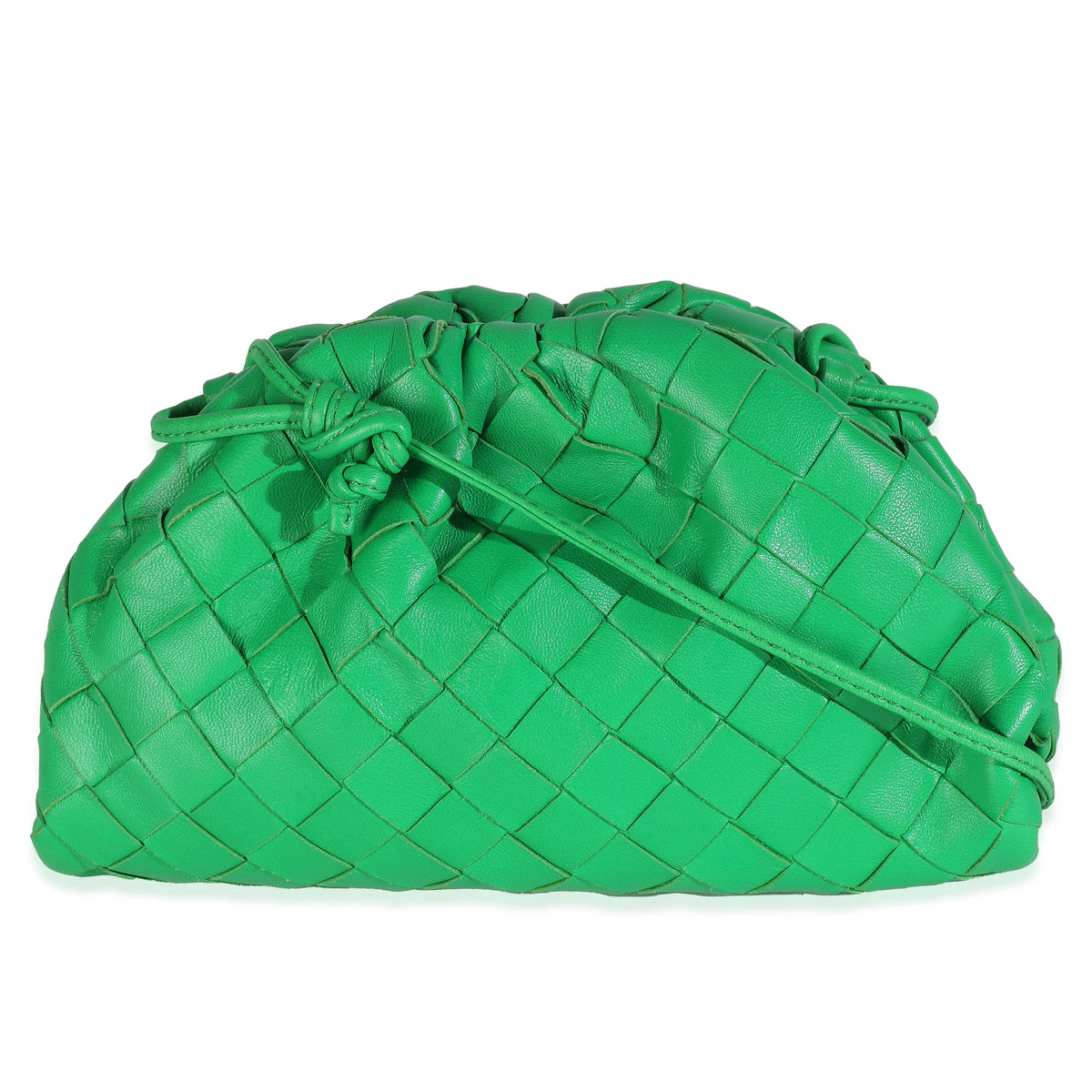 Bottega Veneta Parakeet Nappa Intrecciato The Mini Pouch Handbag bv