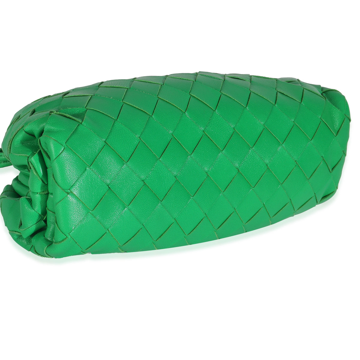 Bottega Veneta Parakeet Nappa Intrecciato The Mini Pouch Handbag clasp