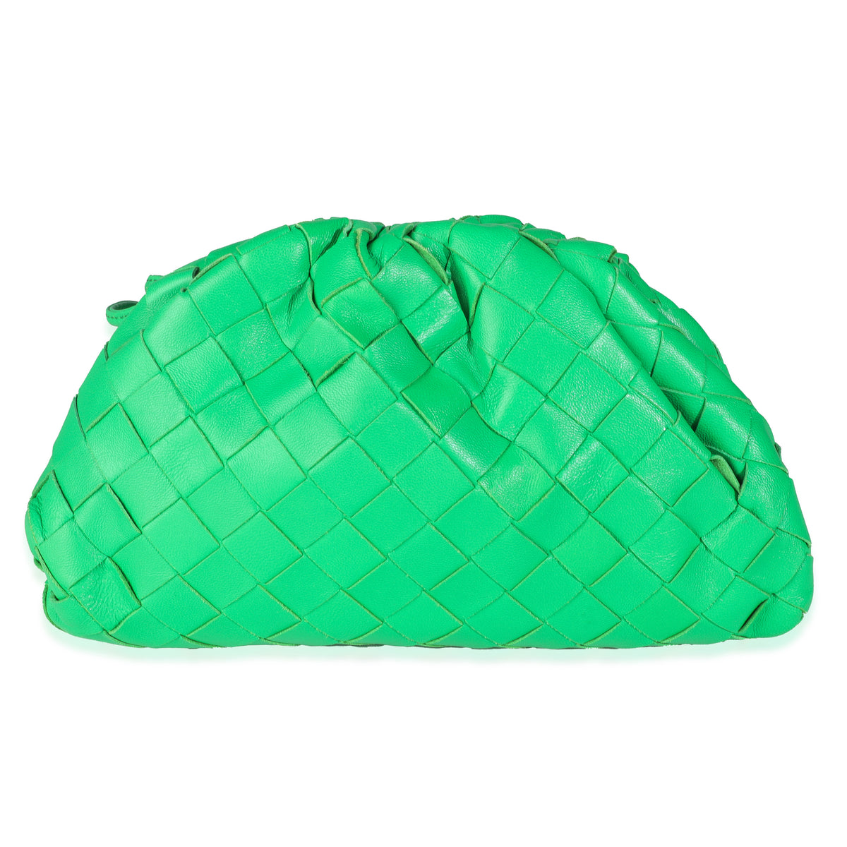 Bottega Veneta Parakeet Nappa Intrecciato The Mini Pouch Handbag fv