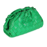 Bottega Veneta Parakeet Nappa Intrecciato The Mini Pouch Handbag pv