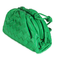 Bottega Veneta Parakeet Nappa Intrecciato The Mini Pouch Handbag sv