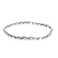 Sterling Silver  Fluted Chain Bracelet
