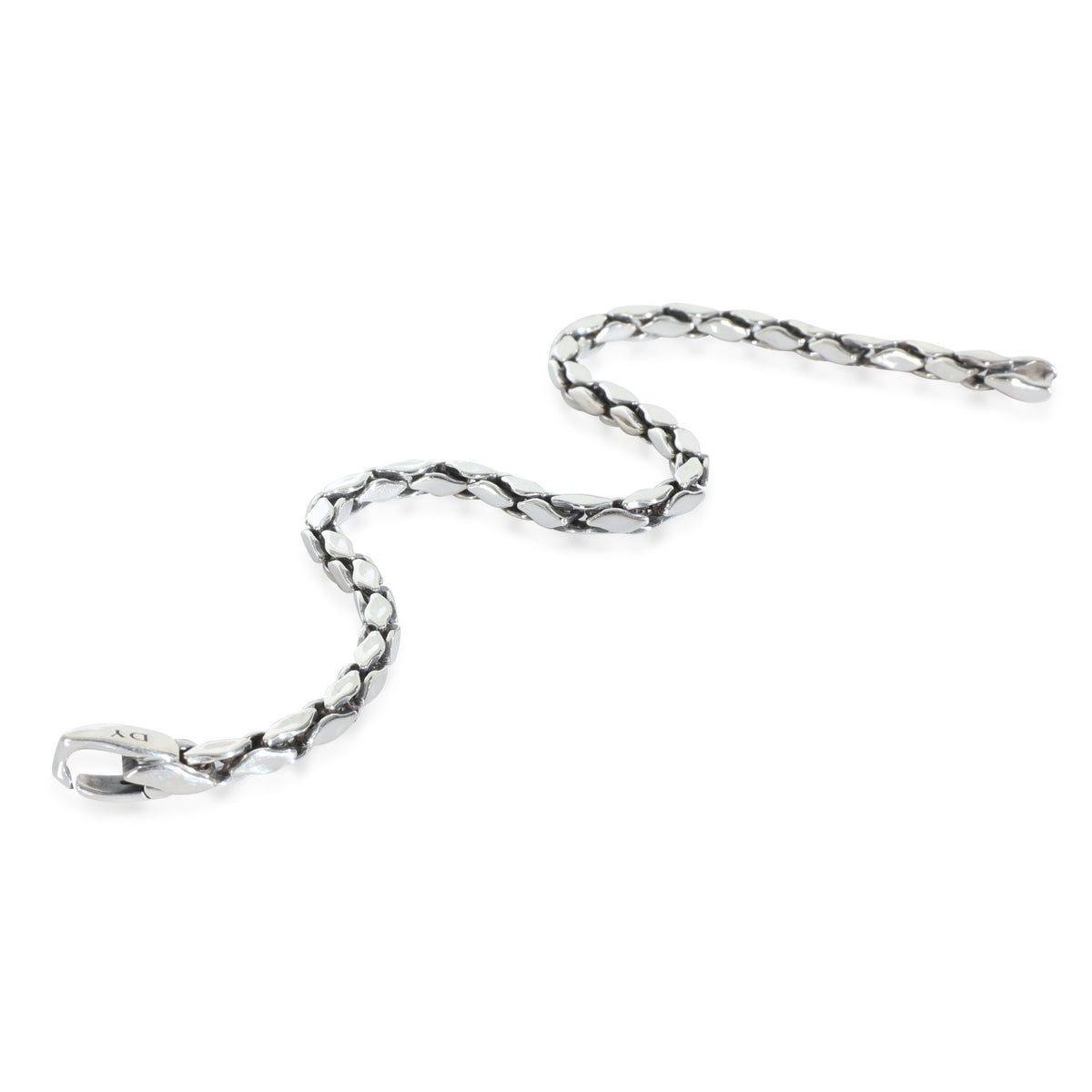 Sterling Silver  Fluted Chain Bracelet