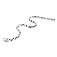 Sterling Silver  Fluted Chain Bracelet