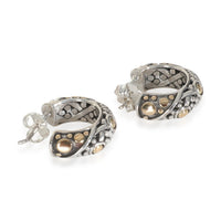 Yellow Gold & Sterling Silver Jaisalmer Dot Earrings