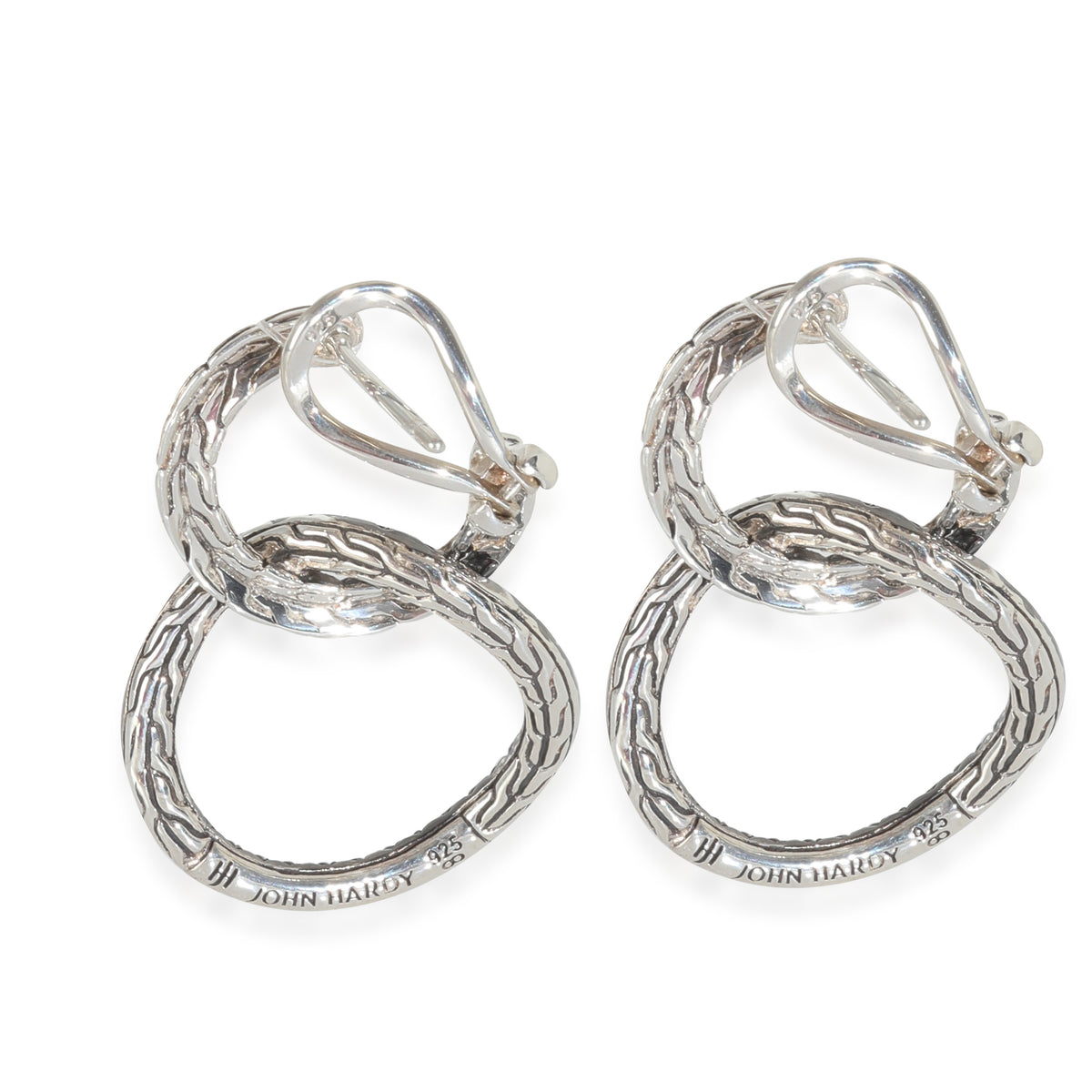 Sterling Silver Sapphire Classic Chain Earrings
