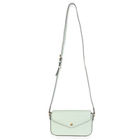 Gucci Pale Green Calfskin GG Super Mini Shoulder Bag Handbag av