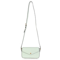 Pale Green Calfskin GG Super Mini Shoulder Bag