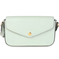 Pale Green Calfskin GG Super Mini Shoulder Bag