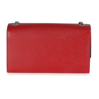 Saint Laurent Red Grain De Poudre Medium Kate Tassel Satchel Handbag bv
