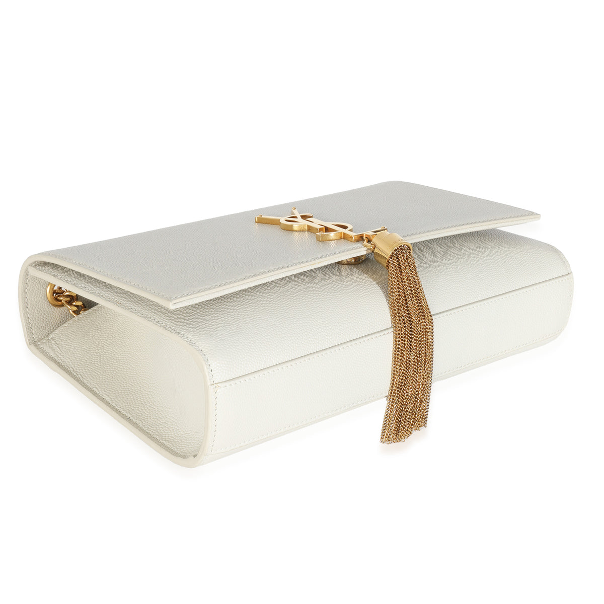 Crema Soft Grain De Poudre Medium Kate Tassel Satchel