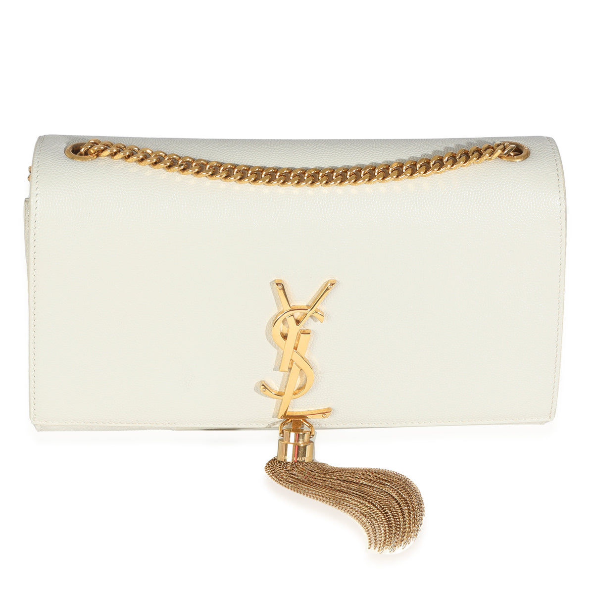 Crema Soft Grain De Poudre Medium Kate Tassel Satchel